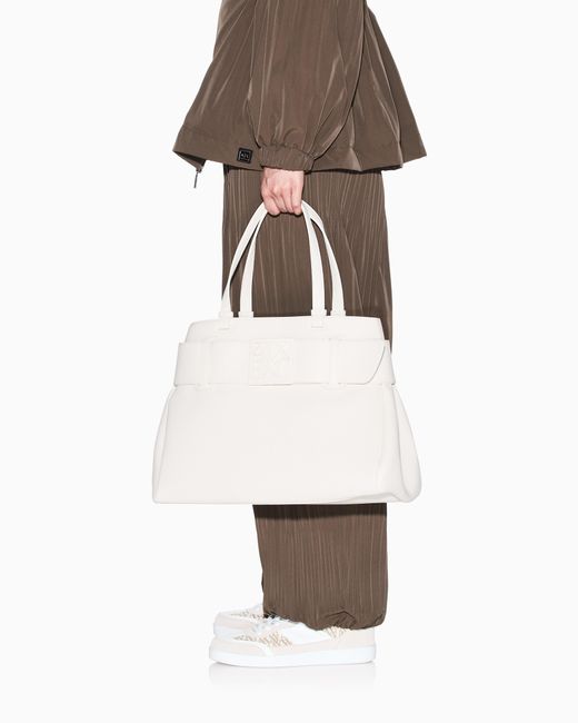 Bolso De Hombro Grande Con Detalle De Logotipo Asv ARMANI EXCHANGE de color Natural