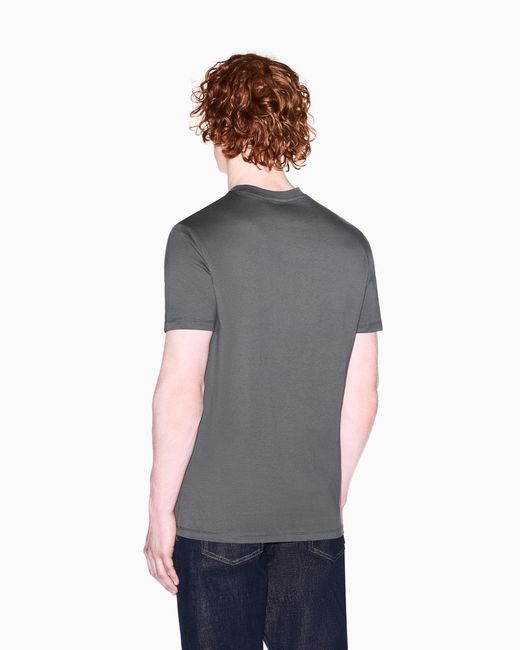 ARMANI EXCHANGE Black Regular Fit T-Shirt for men