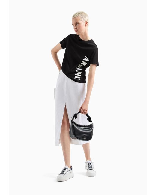 Armani Exchange White Midi Skirts