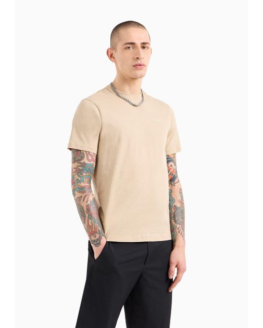 Camiseta De Punto Regular Fit Armani Exchange de hombre de color Natural