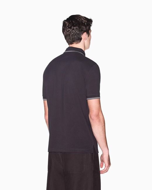 ARMANI EXCHANGE Blue Slim-Fit Polo Shirt for men