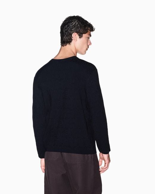 ARMANI EXCHANGE Black Pullover for men