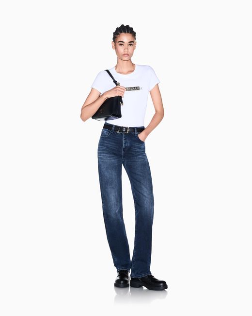 ARMANI EXCHANGE Blue Super Skinny Fit 5 Pockets Pant