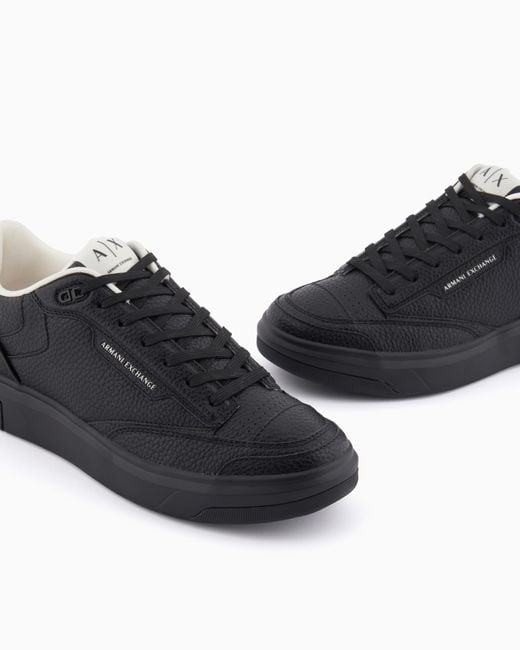 ARMANI EXCHANGE Blue Technical Fabric Sneakers for men