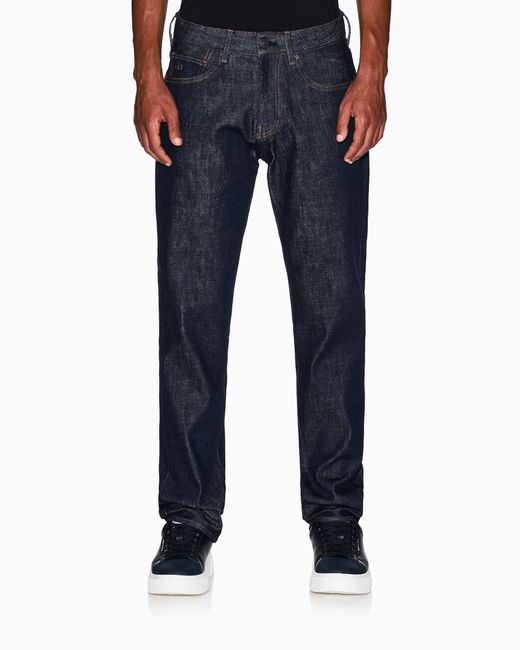 Vaqueros De Cinco Bolsillos Con Costuras En Contraste Icon ARMANI EXCHANGE de hombre de color Blue