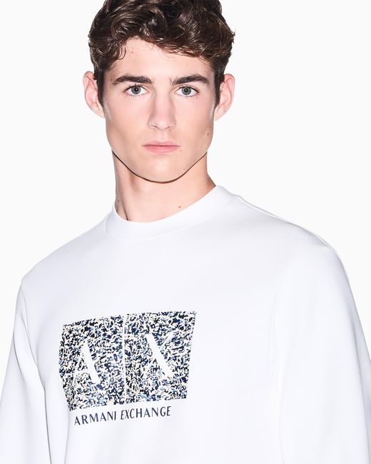 ARMANI EXCHANGE White Sweatshirt for men