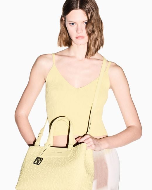 ARMANI EXCHANGE Natural Shopping Bag
