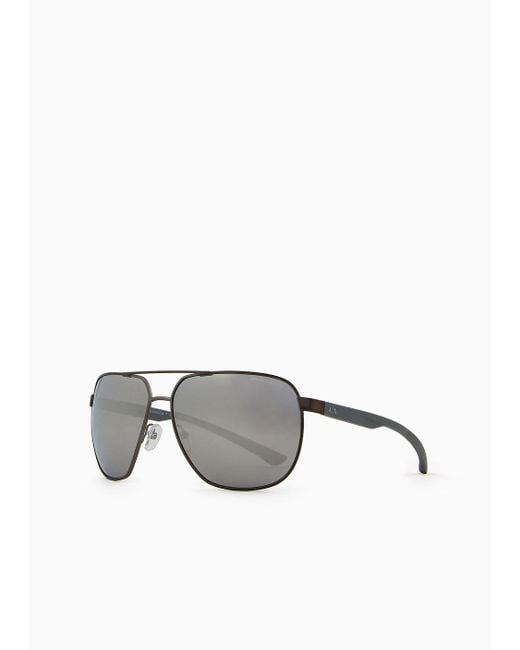 Armani Exchange Metallic Sunglasses for men