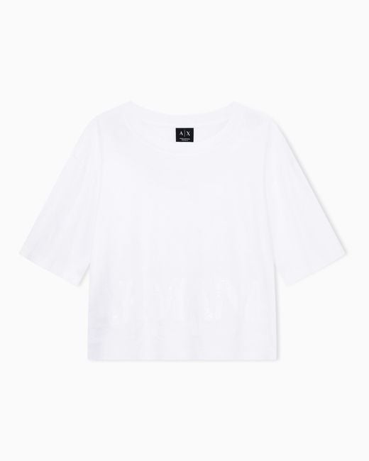 ARMANI EXCHANGE White Regular T-Shirt