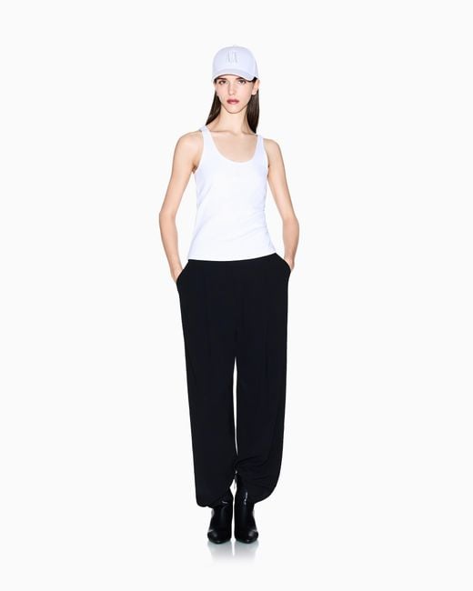 ARMANI EXCHANGE White Fitted Tank Top