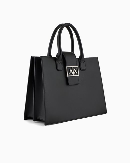 Borsa A Mano A Trapezio Asv di ARMANI EXCHANGE in Black