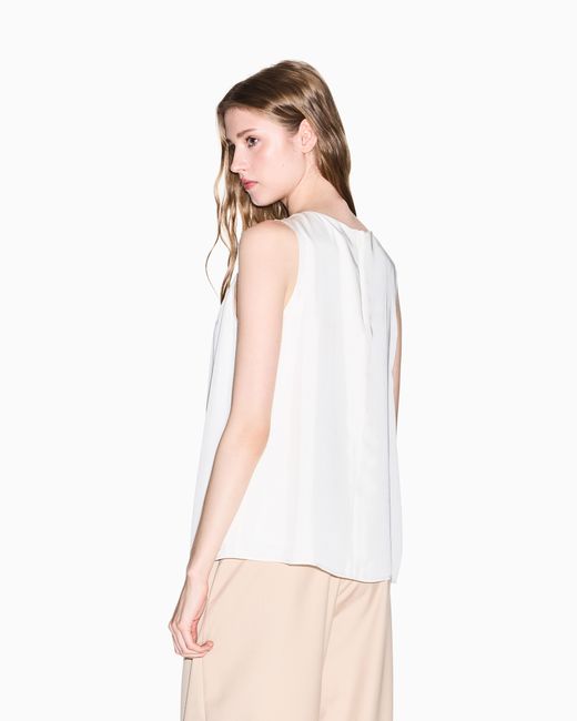 Top Avec Découpe À L'Encolure ARMANI EXCHANGE en coloris White