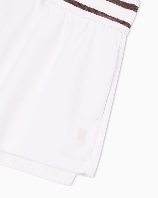 ARMANI EXCHANGE White Shorts With Contrasting Profile