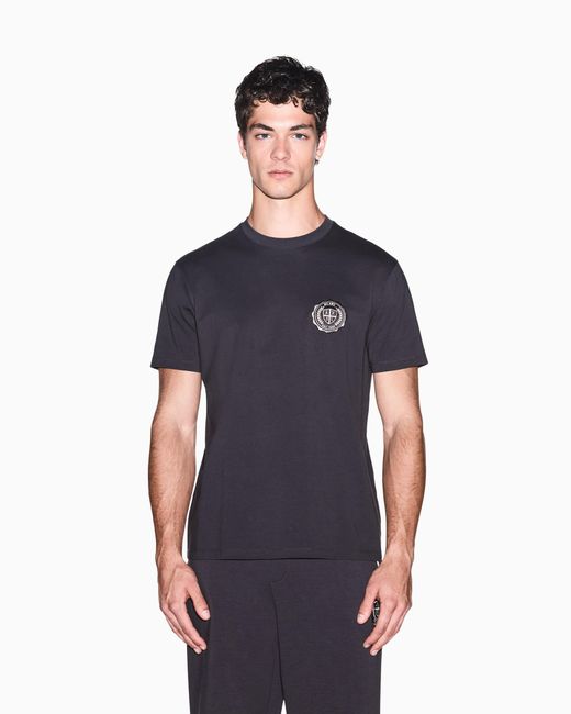 ARMANI EXCHANGE Black Regular T-Shirt for men