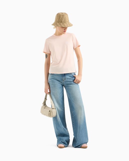 ARMANI EXCHANGE Pink Vielleicht Kein T-Shirt Mit Normaler Passform