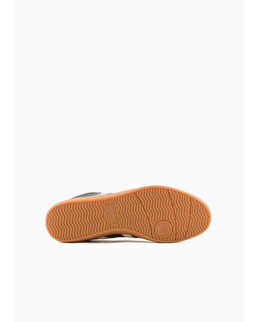 Sneakers In Econappa Con Dettagli Tono Su Tono di Armani Exchange in Black da Uomo