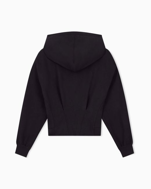 ARMANI EXCHANGE Blue Sweatshirt Stretch Viscose Scuba