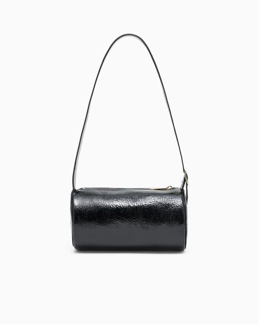 Mini Bolso De Charol ARMANI EXCHANGE de color White