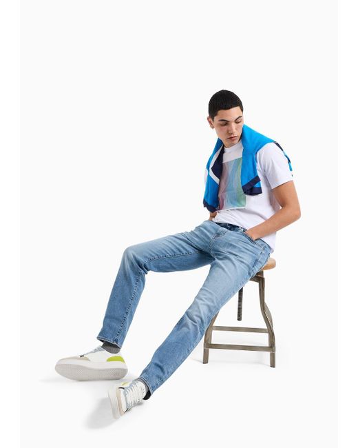 Jeans Skinny di Armani Exchange in Blue da Uomo