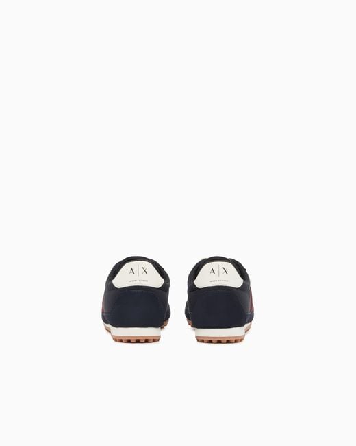 ARMANI EXCHANGE Blue Sneakers for men