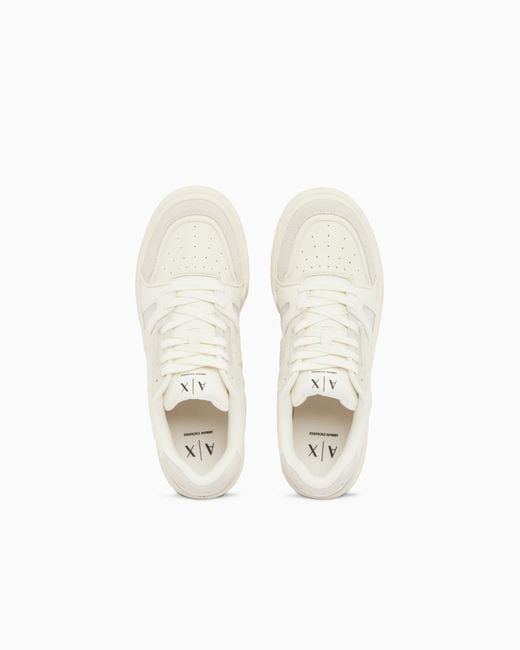 ARMANI EXCHANGE White Sneakers for men
