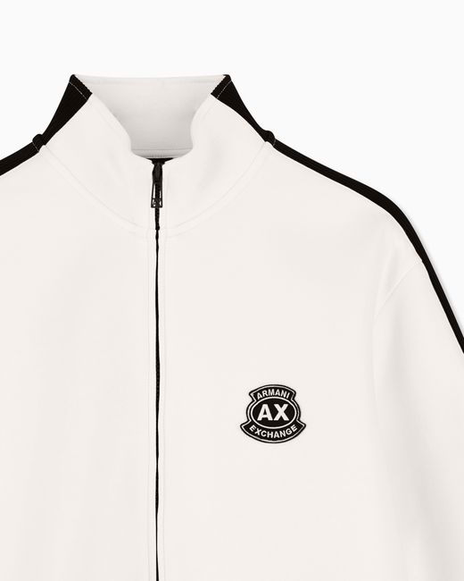 ARMANI EXCHANGE Natural Stretch Bonded Cotton Sweatshirt for men