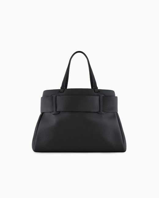 Shoppers Tessuto Tecnico Con Doppi Manici di ARMANI EXCHANGE in Black