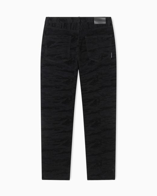 ARMANI EXCHANGE Black Loose Fit Jeans for men