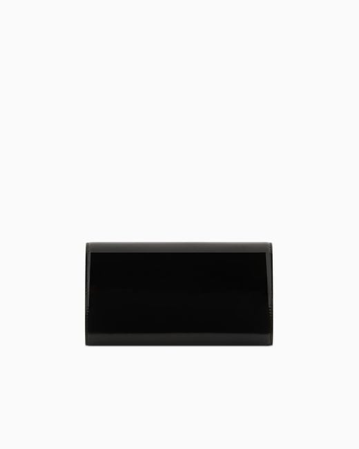 ARMANI EXCHANGE Black Smooth Leather Bifold Wallet
