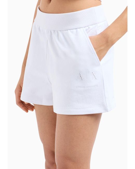 Armani Exchange White Shorts