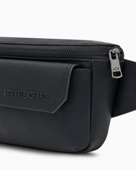 Marsupio Effetto Martellato di ARMANI EXCHANGE in Black da Uomo