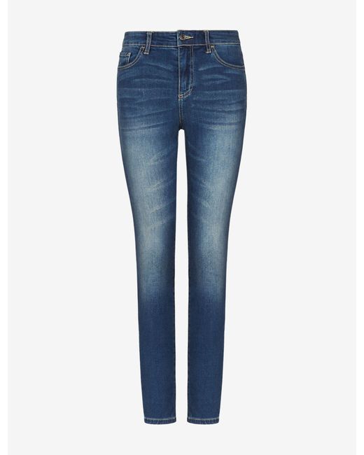 armani high waisted skinny jeans