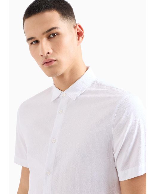 Chemises Classiques Armani Exchange pour homme en coloris White
