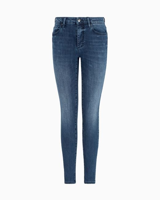 Jean En Denim Extensible Super Skinny J69 ARMANI EXCHANGE en coloris Blue
