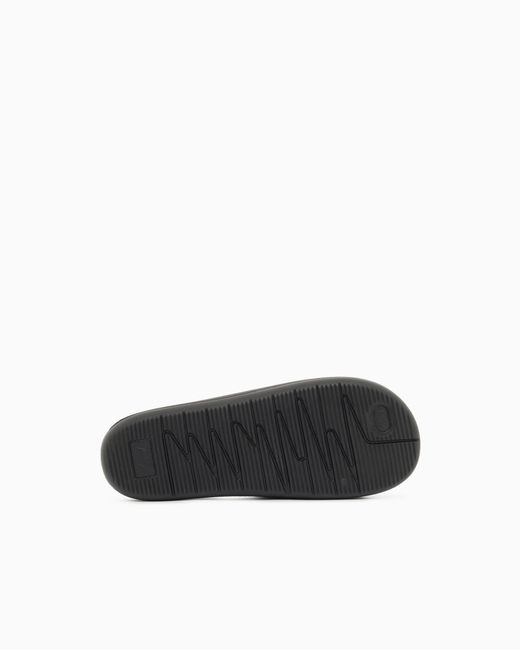 ARMANI EXCHANGE White Slides With Logo for men