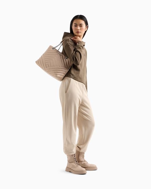 ARMANI EXCHANGE Natural Asv Organic Cotton Blend Hoodie