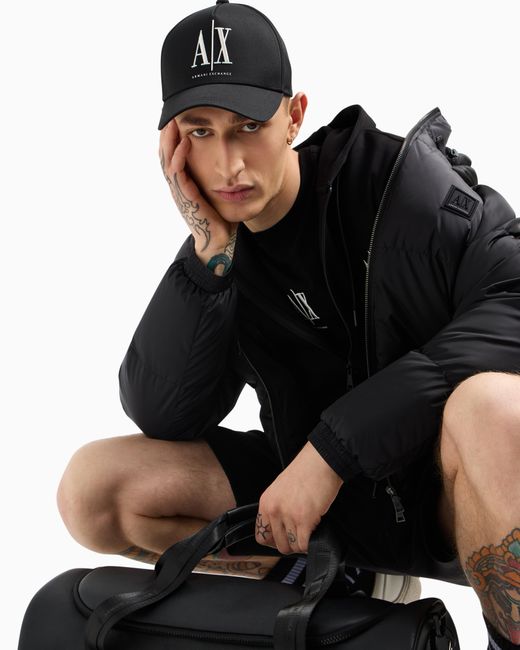 ARMANI EXCHANGE Black Bermuda Shorts for men