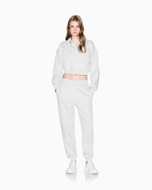 Veste Courte Avec Zip Et Col Montant ARMANI EXCHANGE en coloris White