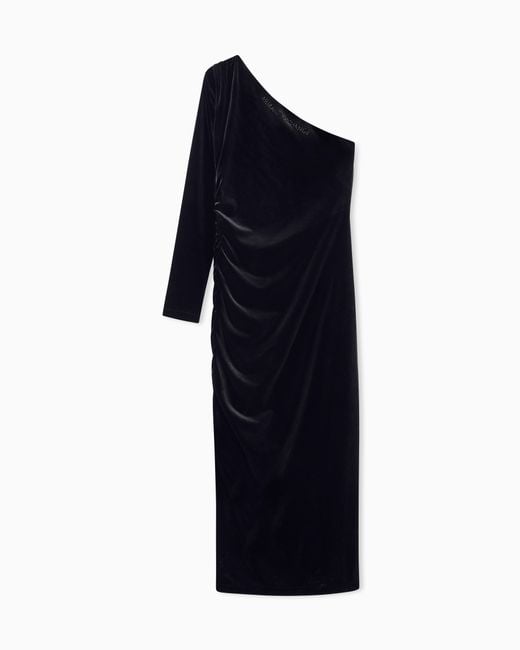 ARMANI EXCHANGE Blue Slim Fit Dress Fit Stretch Velvet
