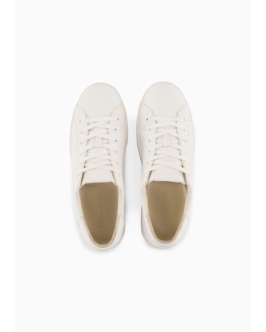 Armani Exchange White Armani Exchange - Leather Sneakers