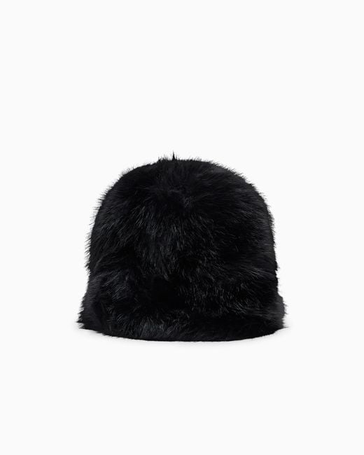 ARMANI EXCHANGE Black Reversible Bucket Hat