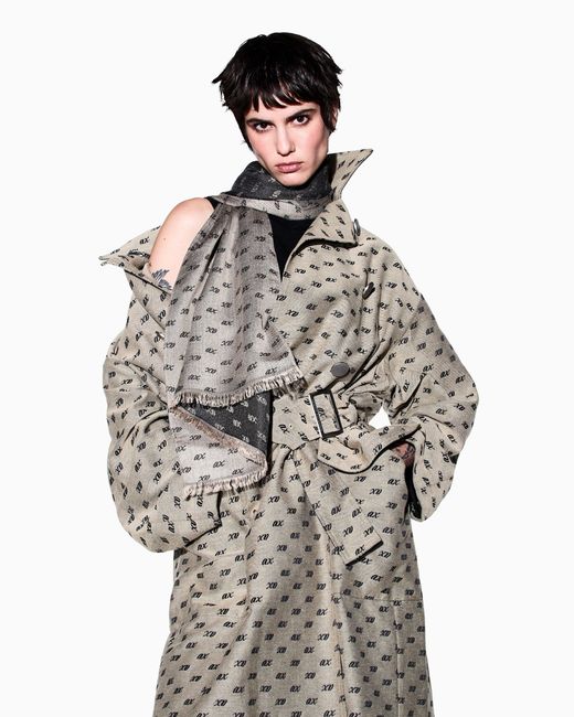 Sciarpa Jacquard di ARMANI EXCHANGE in Gray