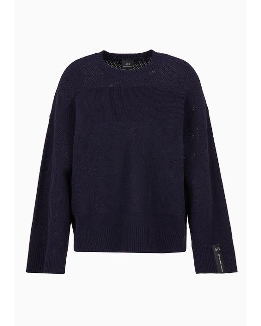 Armani Exchange Blue Asv Sweater