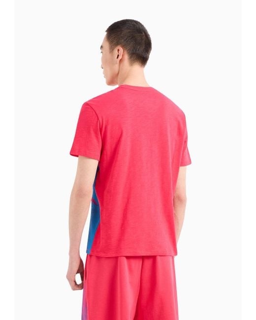 Armani Exchange Regular Fit T-shirts in Red für Herren