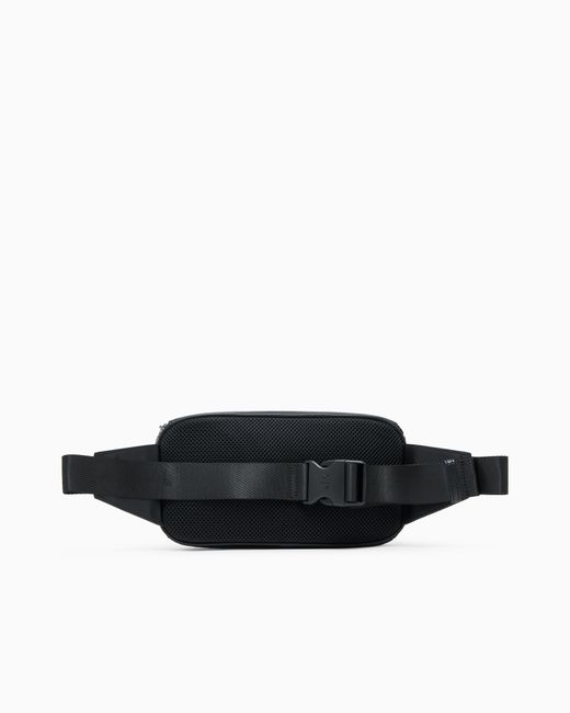 Marsupio Con Monogramma E Strisce di ARMANI EXCHANGE in Black da Uomo
