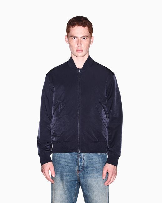 ARMANI EXCHANGE Blue Nylon Blouson Jacket for men