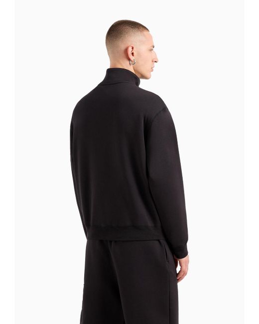 Armani Exchange Black Zip-up Sweatshirts for men