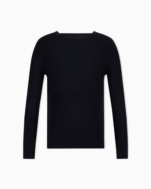 ARMANI EXCHANGE Blue Slim Fit Pullover