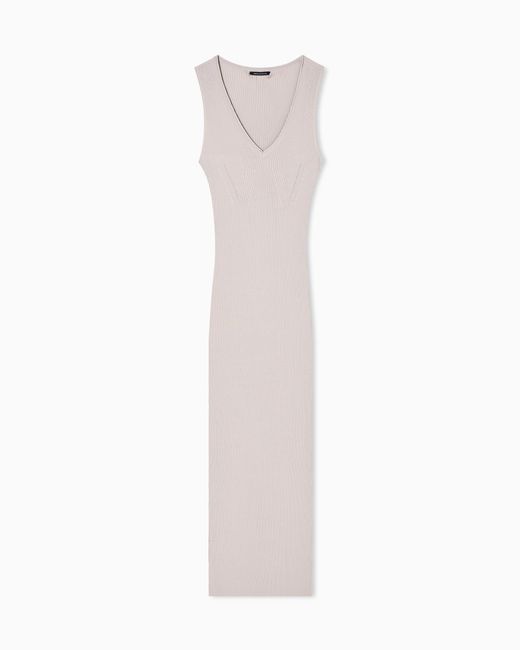 ARMANI EXCHANGE White Long Dress