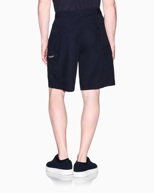 ARMANI EXCHANGE Blue Regular Fit Shorts for men